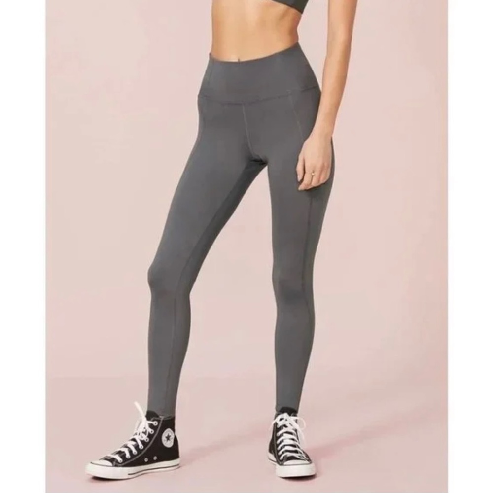 Girlfriend Collective Dark Gray Athletic Full Length Leggings Womens Size M